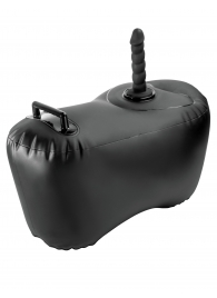 Черное надувное кресло с платформой для фиксации дилдо Body Dock Inflatable Love Seat - Pipedream - купить с доставкой в Новошахтинске