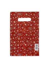 Красный подарочный новогодний пакет с вырубной ручкой (20х30 см) - Сима-Ленд - купить с доставкой в Новошахтинске