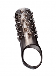 Дымчатая насадка на пенис с выпуклостями - 12 см. - Sex Expert - в Новошахтинске купить с доставкой