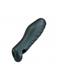 Серая силиконовая насадка на пенис с подхватом Manwan Ryzer - Manwan - в Новошахтинске купить с доставкой