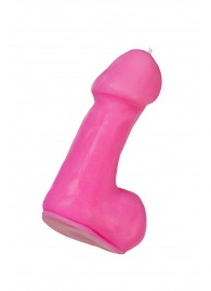 Розовая свеча в форме пениса - 47 гр. - Pecado - купить с доставкой в Новошахтинске