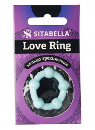 Цветное эрекционное кольцо Love Ring с бусинами - Sitabella - в Новошахтинске купить с доставкой