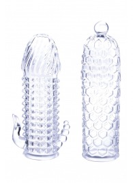 Набор из 2 прозрачных насадок на член Seductive Tickler Sleeves Set - NMC - в Новошахтинске купить с доставкой