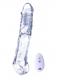 Прозрачная насадка-удлинитель Length Enhancer With Bullet с подхватом - 22,3 см. - NMC - в Новошахтинске купить с доставкой