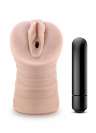 Телесный мастурбатор-вагина Ayumi с вибрацией - Blush Novelties - в Новошахтинске купить с доставкой