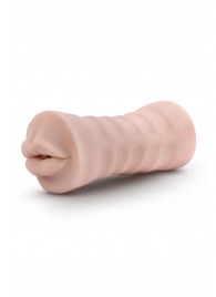 Телесный мастурбатор-ротик Nicole Vibrating Masturbator - Blush Novelties - в Новошахтинске купить с доставкой