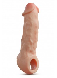 Телесная насадка-удлинитель Intrepid 9.25 Inch Realistic Penis Extender Sleeve - 23,5 см. - Blush Novelties - в Новошахтинске купить с доставкой