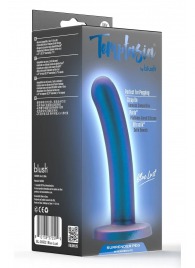 Синяя насадка с гладкой поверхностью Surrender 5.75 Inch Intermediate Pegging Dildo - 14,6 см. - Blush Novelties - купить с доставкой в Новошахтинске