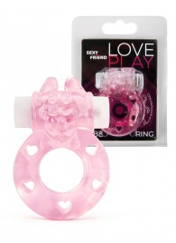 Розовое эрекционное виброкольцо в форме зайчика - 1137 - в Новошахтинске купить с доставкой