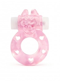Розовое эрекционное виброкольцо в форме зайчика - 1137 - в Новошахтинске купить с доставкой