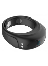 Черное эрекционное виброкольцо на ремешках - Boys of Toys - в Новошахтинске купить с доставкой