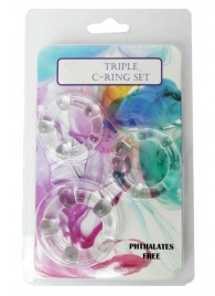 Набор из 3 эрекционных прозрачных колец - Boys of Toys - в Новошахтинске купить с доставкой