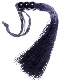 Черная силиконовая плетка - 25,4 см. - Boys of Toys - купить с доставкой в Новошахтинске