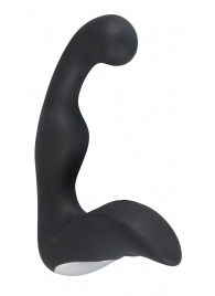 Черный перезаряжаемый стимулятор простаты с вибрацией - 14,6 см. - Orion - в Новошахтинске купить с доставкой