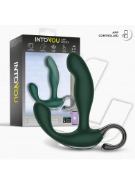 Зеленый вибромассажёр простаты Greeny - 12,8 см. - Intoyou - в Новошахтинске купить с доставкой