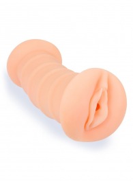 Телесный двусторонний мастурбатор с вибропулей и эрекционными кольцами в комплекте - Sexy Girl - в Новошахтинске купить с доставкой