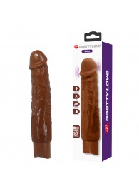 Коричневый реалистичный вибратор Rufus - 23,8 см. - Baile