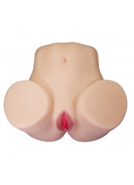 Телесный мастурбатор Julia с 2 любовными каналами - Baile - в Новошахтинске купить с доставкой