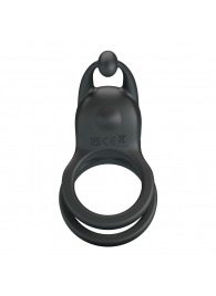 Черное перезаряжаемое виброкольцо Goodwin - Baile - в Новошахтинске купить с доставкой