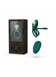 Зеленое эрекционное виброкольцо Bayek с пультом ДУ - Zalo - в Новошахтинске купить с доставкой