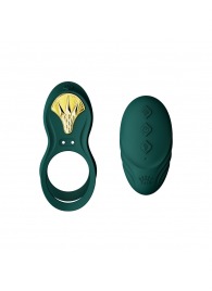 Зеленое эрекционное виброкольцо Bayek с пультом ДУ - Zalo - в Новошахтинске купить с доставкой