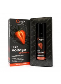 Жидкий вибратор Orgie High Voltage Strawberry - 15 мл. - ORGIE - купить с доставкой в Новошахтинске