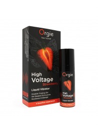 Жидкий вибратор Orgie High Voltage Strawberry - 15 мл. - ORGIE - купить с доставкой в Новошахтинске
