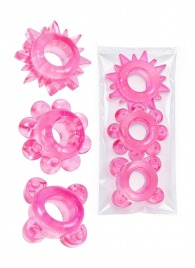Комплект из 3 розовых эрекционных колец - Erowoman-Eroman - в Новошахтинске купить с доставкой