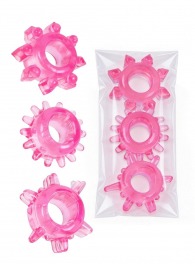 Комплект из трех розовых эрекционных колец - Erowoman-Eroman - в Новошахтинске купить с доставкой