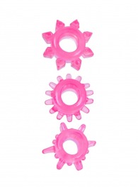 Комплект из трех розовых эрекционных колец - Erowoman-Eroman - в Новошахтинске купить с доставкой