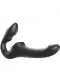 Черный безремневой страпон с 3 моторами - Ibiza - купить с доставкой в Новошахтинске