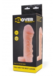 Фаллическая удлиняющая насадка с кольцом для фиксации - 16 см. - ToyFa - в Новошахтинске купить с доставкой