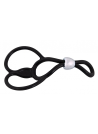 Лассо с подхватом мошонки Triple Ball-und Cockring - Orion - в Новошахтинске купить с доставкой