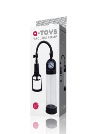 Чёрная вакуумная помпа A-toys с манометром и прозрачной колбой - A-toys - в Новошахтинске купить с доставкой