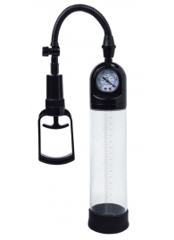 Чёрная вакуумная помпа A-toys с манометром и прозрачной колбой - A-toys - в Новошахтинске купить с доставкой