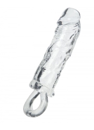 Прозрачная насадка с петлёй для фиксации - 14 см. - ToyFa - в Новошахтинске купить с доставкой