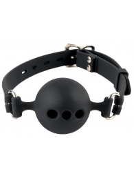 Силиконовый кляп-шар с отверстиями для дыхания Silicone Breathable Ball Gag Small - Pipedream - купить с доставкой в Новошахтинске