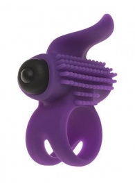 Эрекционное кольцо с подхватом мошонки и стимуляцией клитора Bullet Lastic Ring - Adrien Lastic - в Новошахтинске купить с доставкой