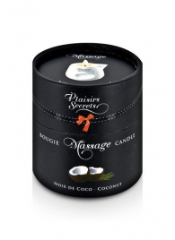 Массажная свеча с ароматом кокоса Bougie de Massage Gourmande Coco - 80 мл. - Plaisir Secret - купить с доставкой в Новошахтинске