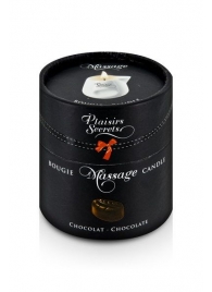 Массажная свеча с ароматом шоколада Bougie de Massage Gourmande Chocolat - 80 мл. - Plaisir Secret - купить с доставкой в Новошахтинске