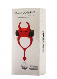 Красное эрекционное кольцо в форме дьяволенка DEVOL COCKRING - Adrien Lastic - в Новошахтинске купить с доставкой
