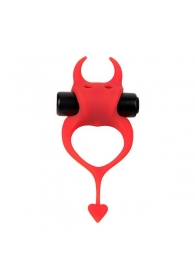 Красное эрекционное кольцо в форме дьяволенка DEVOL COCKRING - Adrien Lastic - в Новошахтинске купить с доставкой