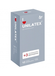 Презервативы с точками Unilatex Dotted - 12 шт. + 3 шт. в подарок - Unilatex - купить с доставкой в Новошахтинске
