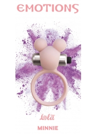 Розовое эрекционное виброколечко Emotions Minnie Light pink - Lola Games - в Новошахтинске купить с доставкой