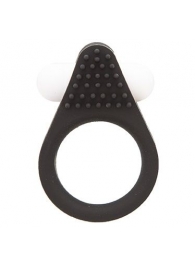 Чёрное эрекционное кольцо LIT-UP SILICONE STIMU RING 1 BLACK - Dream Toys - в Новошахтинске купить с доставкой