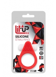 Красное эрекционное кольцо LIT-UP SILICONE STIMU RING 1 RED - Dream Toys - в Новошахтинске купить с доставкой