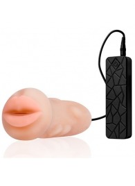 Мастурбатор-ротик с вибрацией REALSTUFF VIBRATING MASTURBATOR MOUTH - Dream Toys - в Новошахтинске купить с доставкой