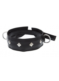 Полиуретановый ошейник с пуклями и D-кольцами Collar with Studs - Blush Novelties - купить с доставкой в Новошахтинске