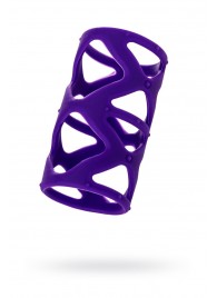 Фиолетовая насадка-сетка на пенис - 7,5 см. - A-toys - в Новошахтинске купить с доставкой