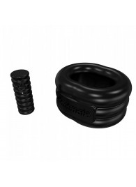 Чёрное эрекционное виброкольцо Stretch - Bathmate - в Новошахтинске купить с доставкой